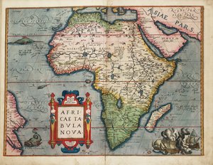 Afrika új térképe alkotó: Abraham Ortelius