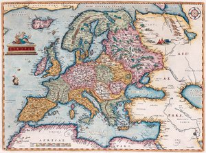 Európai: A Világ Színháza, 1579 alkotó: Abraham Ortelius