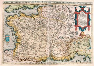 hatalmas gallia királyság. új leírás. Gallia (Franciaország) területének földrajzi térképe Abraham Ortelius (Oertel, Ortell vagy Ortel) "Theatrum Orbis Terrarum"-ból alkotó: Abraham Ortelius
