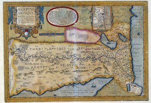 Az ókori Egyiptom térképe – Abraham Ortelius, Antwerpen