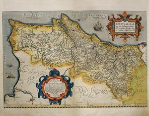 Portugália térképe, Abraham Ortelius világszínházából alkotó: Abraham Ortelius