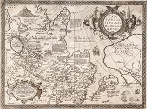 Oroszország térképe Innen: Világtérkép alkotó: Abraham Ortelius