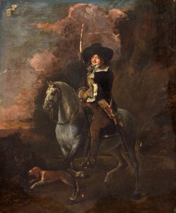 Cavalier szürke lovon, 1660 körül alkotó: Abraham Pietersz. van Kalraet