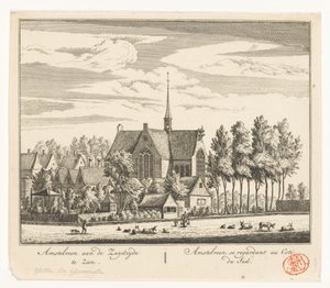 Amstelveen látképe alkotó: Abraham Rademaker