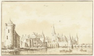 Gennep város látképe alkotó: Abraham Rademaker