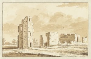 Oostvoorne kastélyának romjai alkotó: Abraham Rademaker