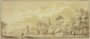 Nijenrode kastély a Vecht folyónál alkotó: Abraham Rademaker