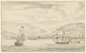Kilátás Szmirnára (Izmir) alkotó: Abraham Storck