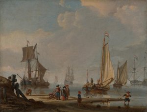 Tengerparti táj alkotó: Abraham Storck