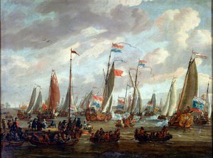I. Péter cár Angliába látogat 1698 januárjában, a 18. század elején alkotó: Abraham Storck