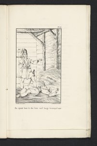 A nyolcvan liegeai utazás Tervurenbe (3. tábla), 1830 És beszélt vele a magas tragédia hangnemében (cím a tárgyon) alkotó: Abraham Vinkeles