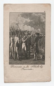 Dumouriez a neerwindeni csatában, 1795 körül (metszet)