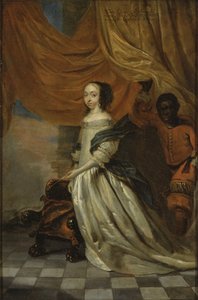 Holstein-Gottorp Hedvig Eleonóra (1636-1715), svéd királynő portréja, Wuchters, Ábrahám (1610-1682). Olaj a rézre. Mérete: 35x23 cm. Nemzeti Múzeum Stockholm alkotó: Abraham Wuchters
