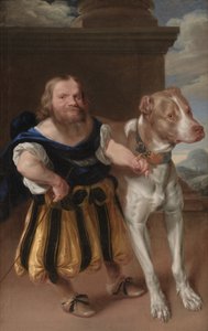 A szász választófejedelem olasz törpe, Giacomo Favorchi Magdalene Sibylle hercegnővel, Kutya, Raro