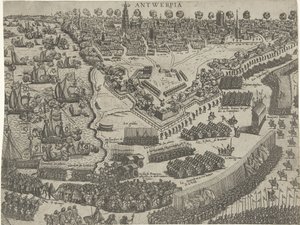 Anjou herceg érkezése Antwerpenbe és az Orange herceg fogadása, 1582