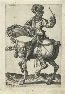 Német dob ​​lóháton alkotó: Abraham de Bruyn (attributed to)