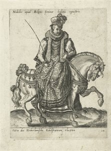Holland nemesasszony lóháton