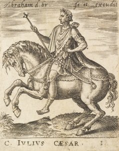 C. Julius Caesar a Tizenkét Caesarból lóháton, c1565-1587.