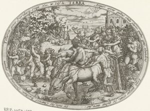 Bacchus és Silenus diadalmenete: a föld eleme Terra (cím az objektumon) A négy elem (sorozat címe)