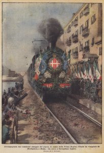 A nép megrendítő hódolatától kísérve utazott Olaszország első királynőjének holtteste?