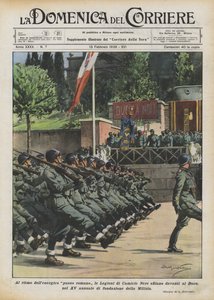 A lendületes római lépés ritmusában a Fekete Ingek légiói parádéznak a Duce előtt?