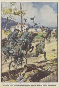 Az úton lévő ellenség nyomában alkotó: Achille Beltrame
