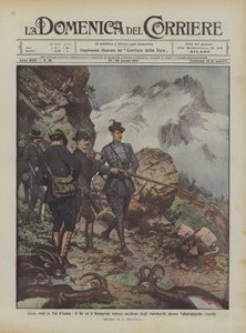 Királyi vadászatok Val dAosta-ban, a király és a német kronprinz kecskeféléket öl meg Valsavaranche (Aosta) közelében