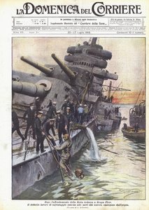 A német flotta elsüllyedése után Scapa Flow-ban