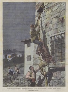 Drámai éjszakai szökés Nove Coattiból a Serracapriola börtönből, S Severo (Foggia) közelében