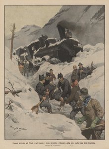 Hatalmas havazás Friuliban és Cadore-ban, a vonat elütötte és elzárta a hó a Pontebba vonalon