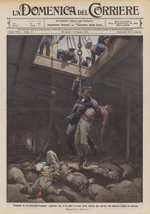 Hősiesség egy olasz gőzösben, egy kapitány, aki hagyja magát leereszteni egy fertőzött raktérbe, hogy megmentsen kettőt?