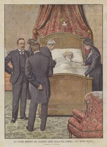 Maestro Verdi utolsó pillanatai a szobájában, a Hotel Milanban