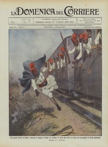 Az eritreai askari Olaszországban, a római út során egy katona kidobja magát a vonatból útközben?