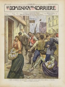 Antiszemita zavargások Morvaországban, támadás a zsidók házai ellen, Wsetinben