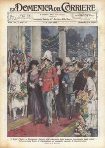 Az olasz királyok Dániában alkotó: Achille Beltrame