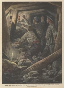 A bányák tragédiái, három munkás szabadon bocsátása, akiket negyvennégy napig temettek el 300-on?