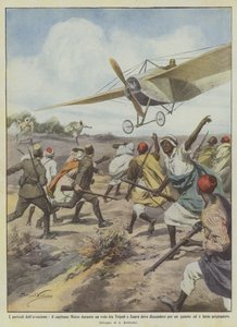 A repülés veszélyei, Moizo kapitánynak le kell ereszkednie a Tripoli és Zuara közötti repülés során?