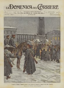 Az oroszországi zavargások, egy varsói tér jelenlegi megjelenése az ostromállapot után
