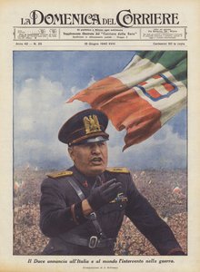 A Duce bejelenti a háborúba való beavatkozást Olaszországnak és a világnak
