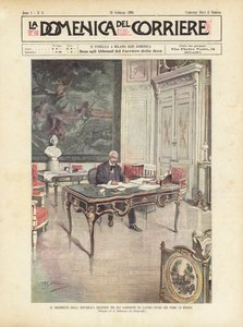 A Francia Köztársaság elnöke munkahelyi kabinetjében néhány órával halála előtt alkotó: Achille Beltrame