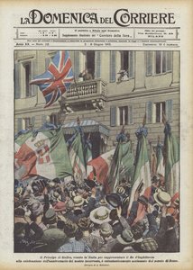 A walesi herceg, aki azért érkezett Olaszországba, hogy Anglia királyát képviselje az ünnepségen?