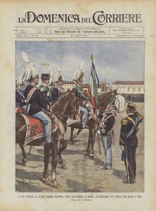 A király a tüzérséghez szállítja a régi, dicsőséges zászlót, amelyet eltávolítottak a torinói fegyverraktárból?