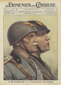 A király császár és a birodalom alapítója alkotó: Achille Beltrame
