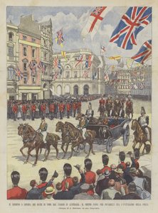 A York Dughi visszatér Londonba Ausztráliába tartó utazásukból áthalad a Piccadilly Fra-n a menet?