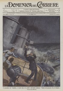 A Gambetta parancsnoka megöli magát, miután azt kiáltotta azoknak, akik meg akarták menteni, hogy meghalok az enyémmel? alkotó: Achille Beltrame