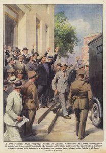 Az olasz legénység büszke viselkedése Amerikában