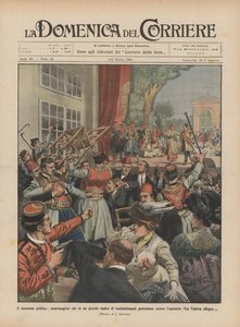 A politikai pillanat, a montenegróiak tiltakozása ellen egy konstantinápolyi kis színházban?