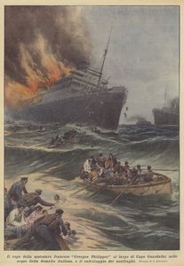 A Georges Philippar francia motorhajó leégése Capo Guardafuinál, a sziget vizein?