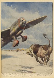 A bika és a repülőgép alkotó: Achille Beltrame