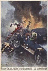 Egy heves összecsapásban, amely London külvárosában történt, egy motor és egy motor között?